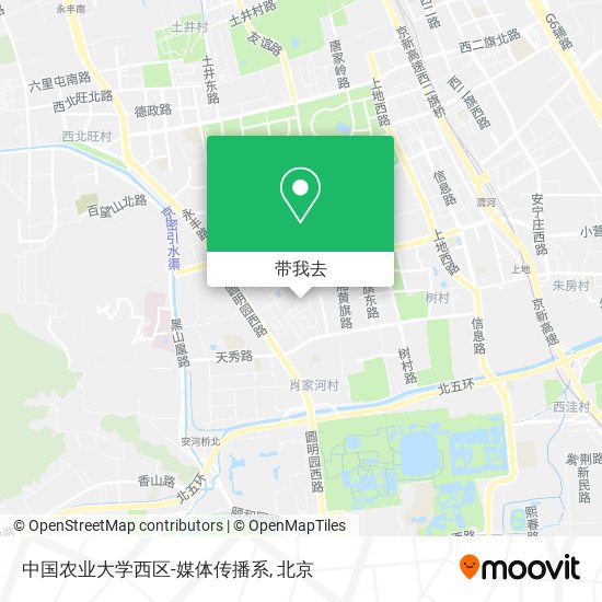 中国农业大学西区-媒体传播系地图