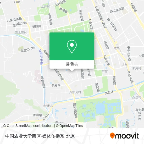 中国农业大学西区-媒体传播系地图