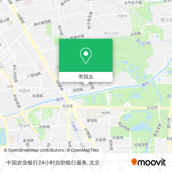 中国农业银行24小时自助银行服务地图