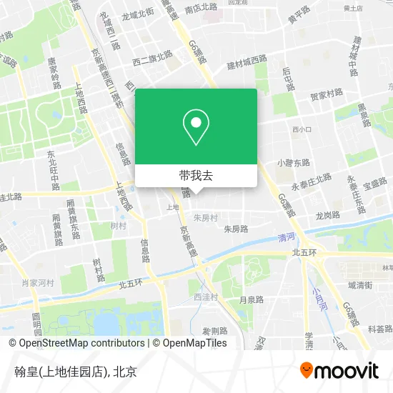 翰皇(上地佳园店)地图