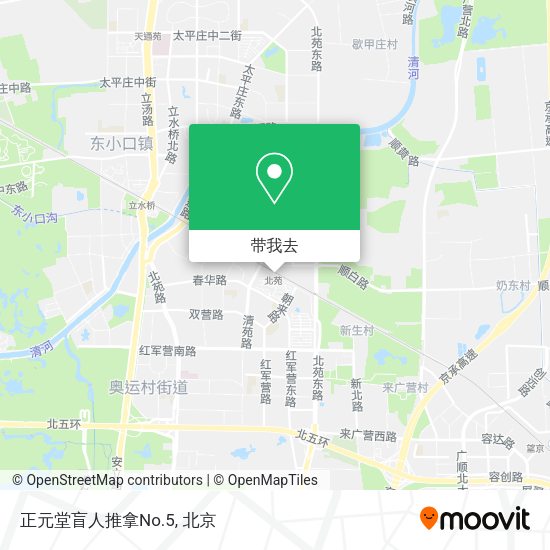 正元堂盲人推拿No.5地图