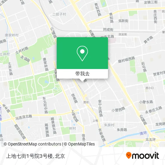 上地七街1号院3号楼地图