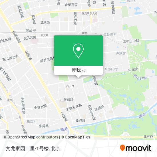 文龙家园二里-1号楼地图