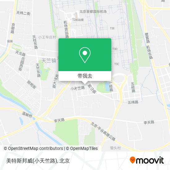 美特斯邦威(小天竺路)地图