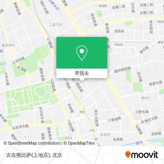 吉吉熊比萨(上地店)地图