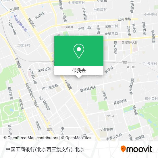 中国工商银行(北京西三旗支行)地图