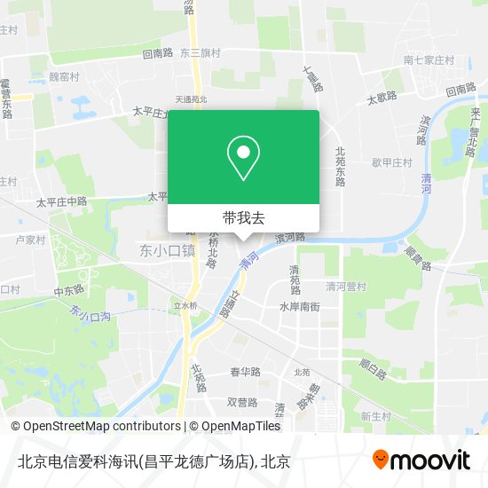 北京电信爱科海讯(昌平龙德广场店)地图