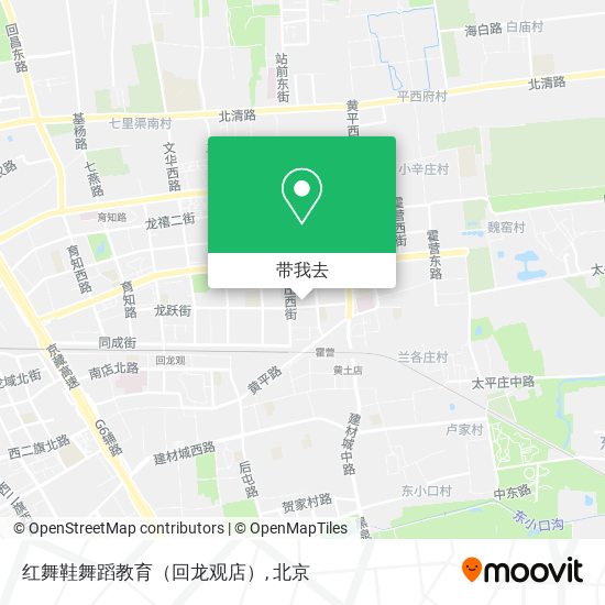 红舞鞋舞蹈教育（回龙观店）地图