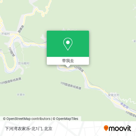 下河湾农家乐-北1门地图