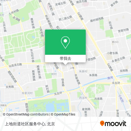 上地街道社区服务中心地图