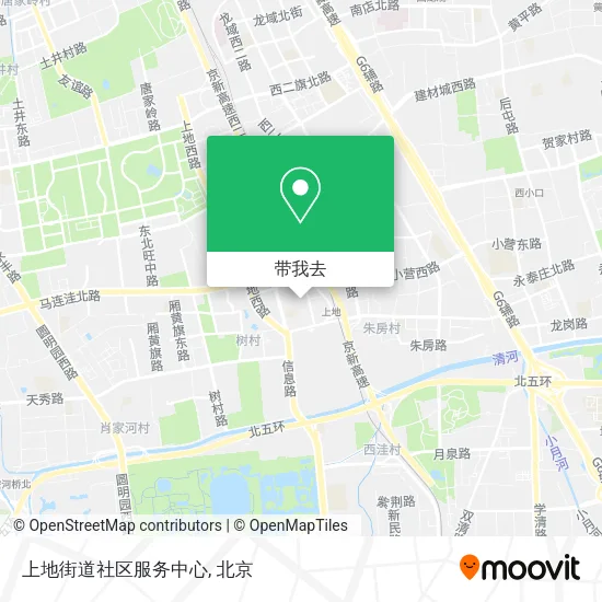 上地街道社区服务中心地图