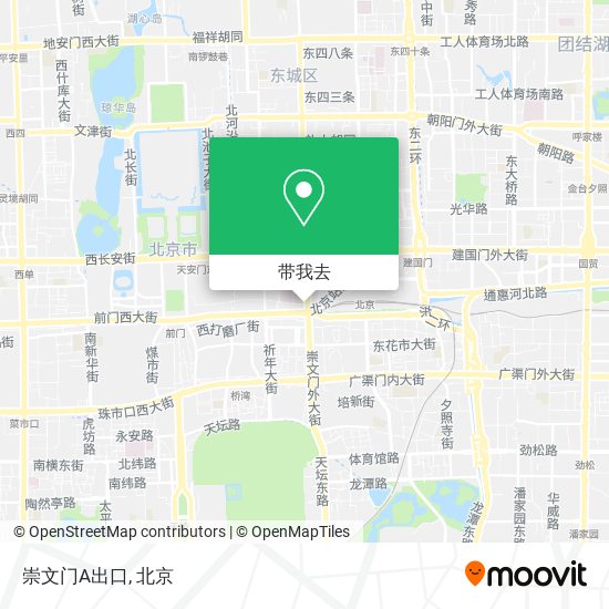 崇文门A出口地图