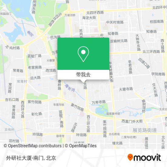 外研社大厦-南门地图