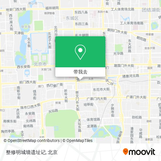 整修明城墙遗址记地图