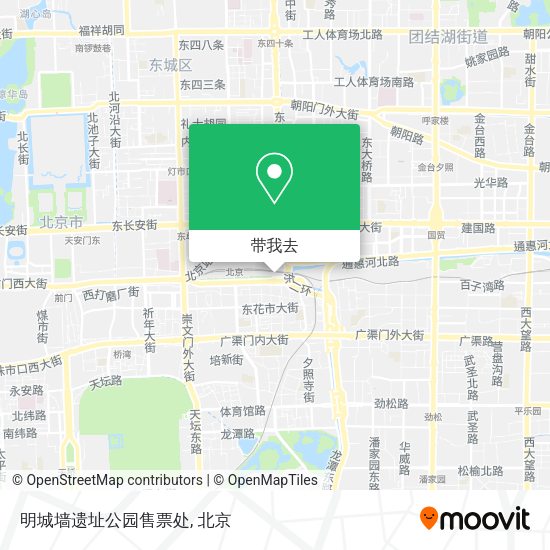 明城墙遗址公园售票处地图