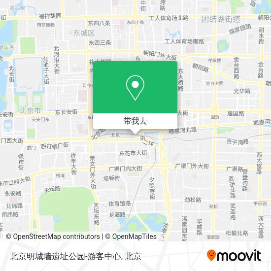 北京明城墙遗址公园-游客中心地图