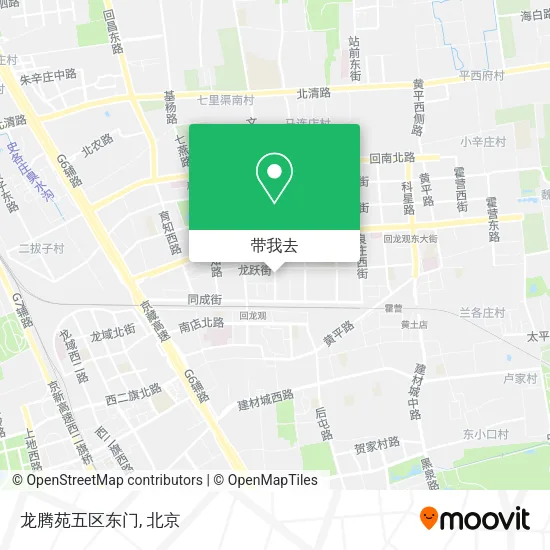 龙腾苑五区东门地图