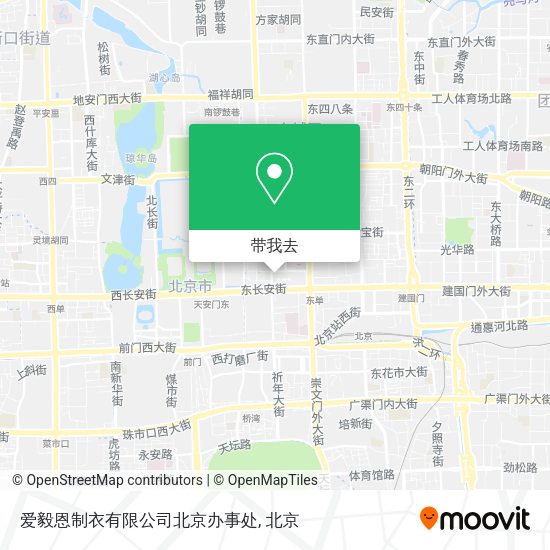 爱毅恩制衣有限公司北京办事处地图