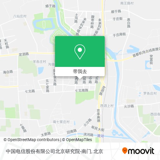 中国电信股份有限公司北京研究院-南门地图