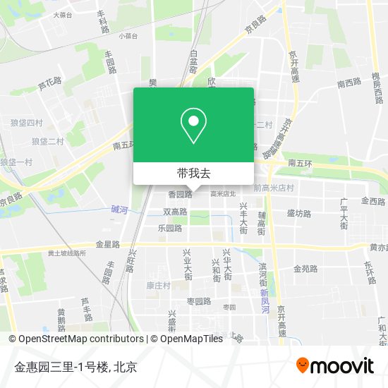 金惠园三里-1号楼地图