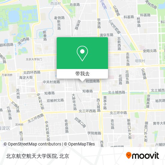 北京航空航天大学医院地图