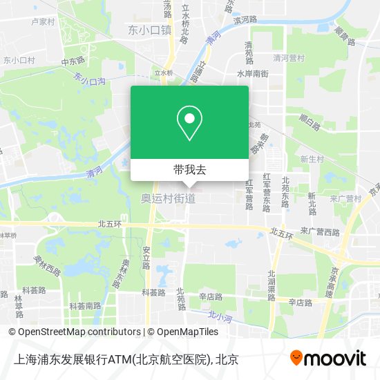 上海浦东发展银行ATM(北京航空医院)地图