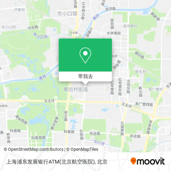 上海浦东发展银行ATM(北京航空医院)地图