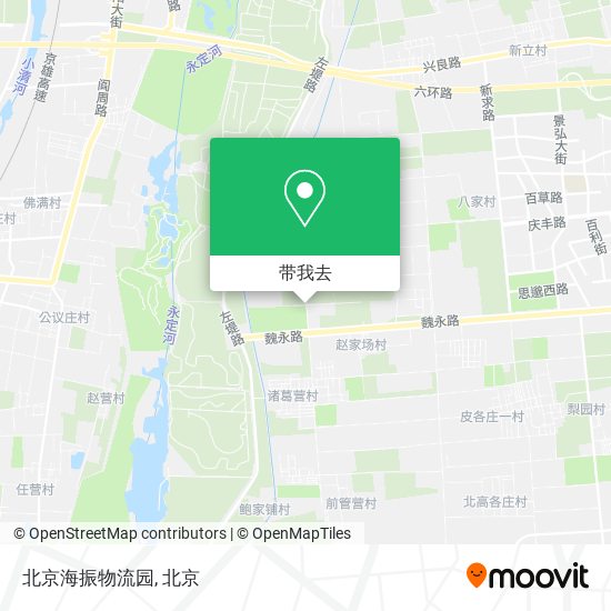 北京海振物流园地图
