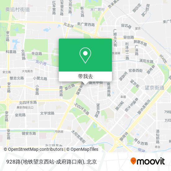 928路(地铁望京西站-成府路口南)地图