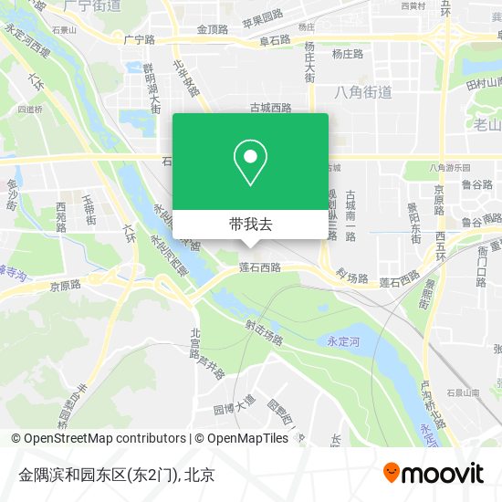 金隅滨和园东区(东2门)地图