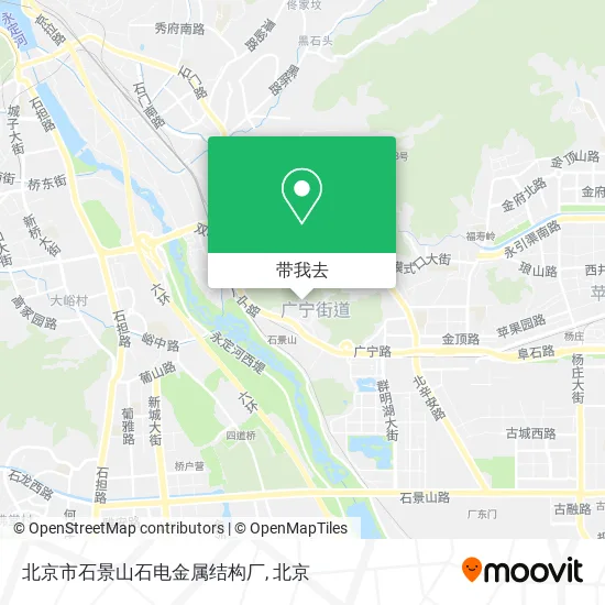 北京市石景山石电金属结构厂地图