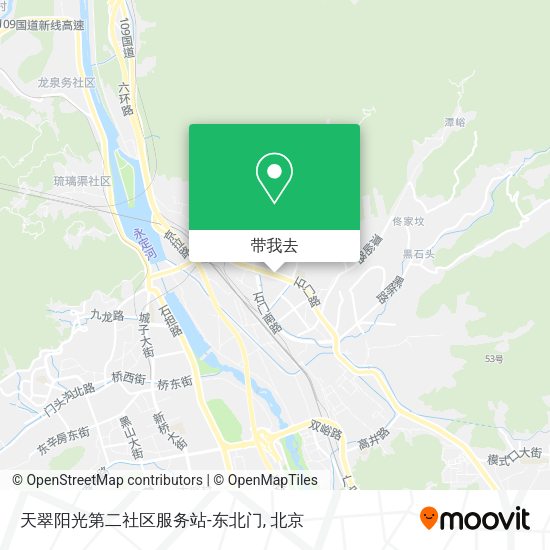 天翠阳光第二社区服务站-东北门地图