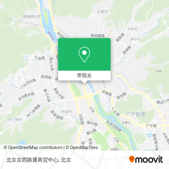北京京西路通商贸中心地图