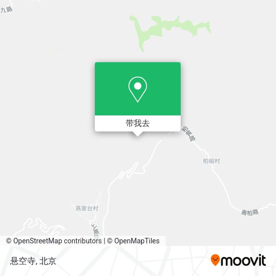 悬空寺地图
