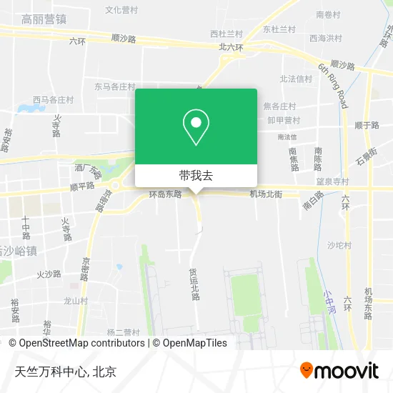 天竺万科中心地图