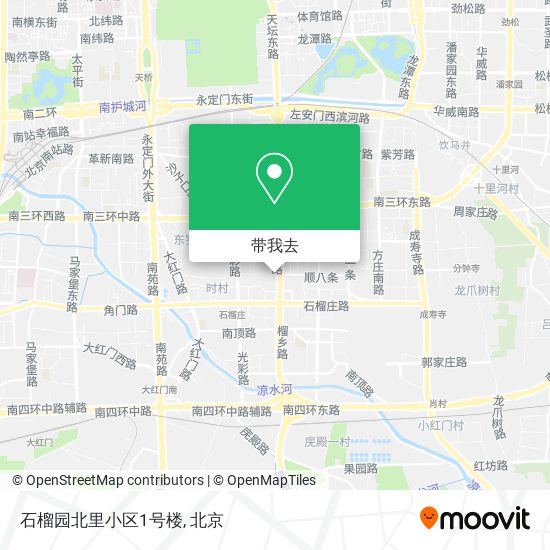 石榴园北里小区1号楼地图