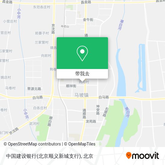 中国建设银行(北京顺义新城支行)地图