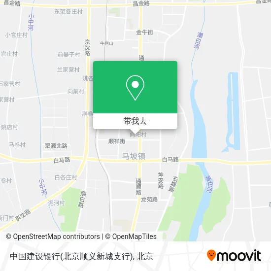 中国建设银行(北京顺义新城支行)地图