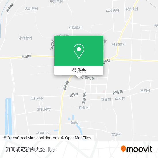 河间胡记驴肉火烧地图