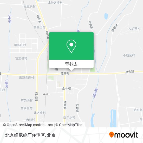 北京维尼纶厂住宅区地图