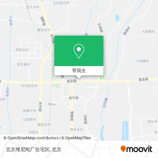 北京维尼纶厂住宅区地图