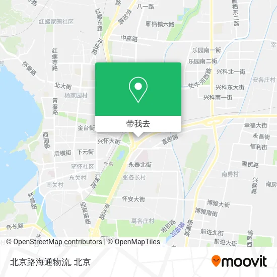 北京路海通物流地图