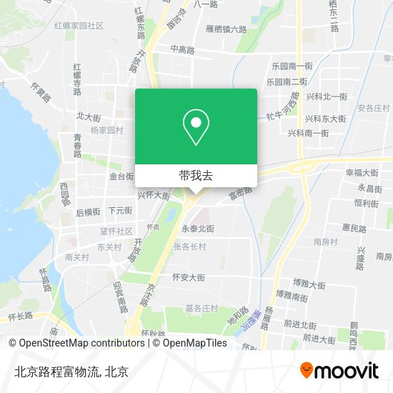 北京路程富物流地图