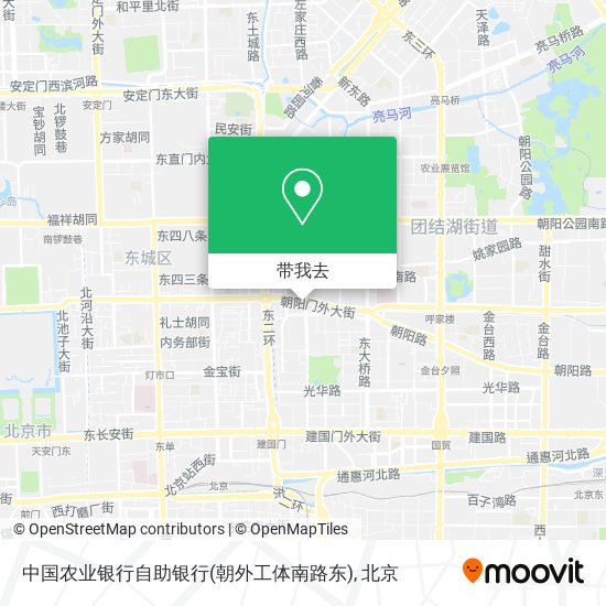 中国农业银行自助银行(朝外工体南路东)地图