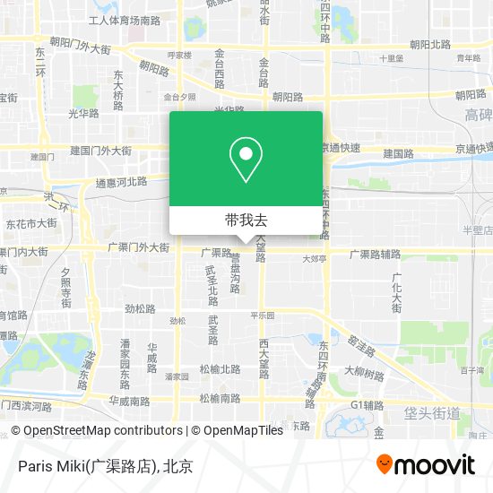 Paris Miki(广渠路店)地图