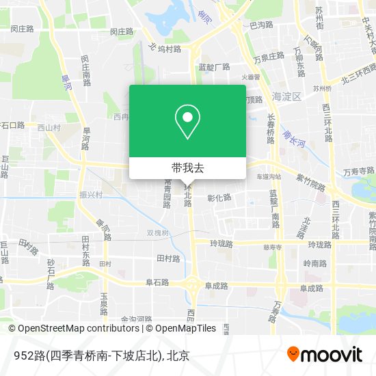 952路(四季青桥南-下坡店北)地图