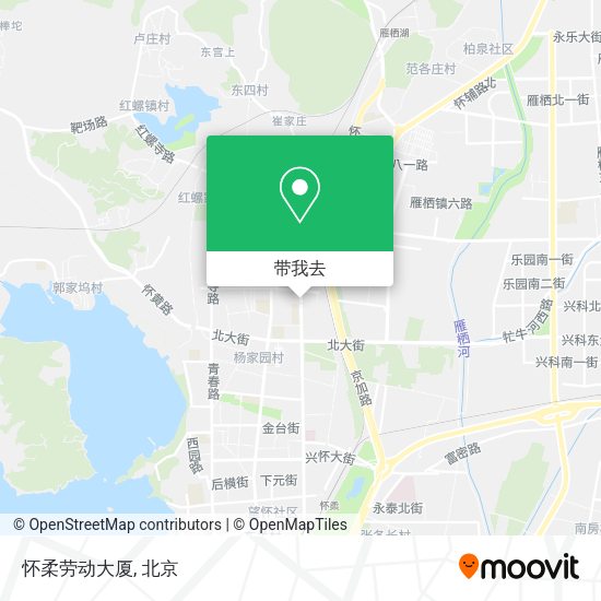 怀柔劳动大厦地图