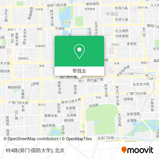 特4路(前门-国防大学)地图