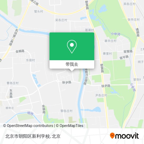 北京市朝阳区新利学校地图