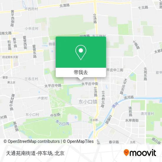 天通苑南街道-停车场地图